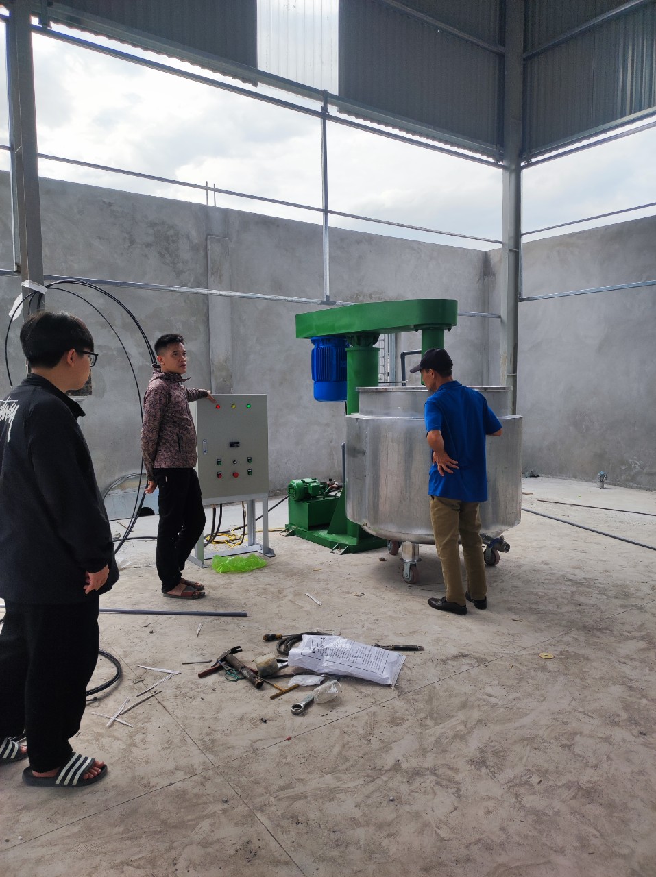 bồn khuấy 2 lớp ngành sơn 3