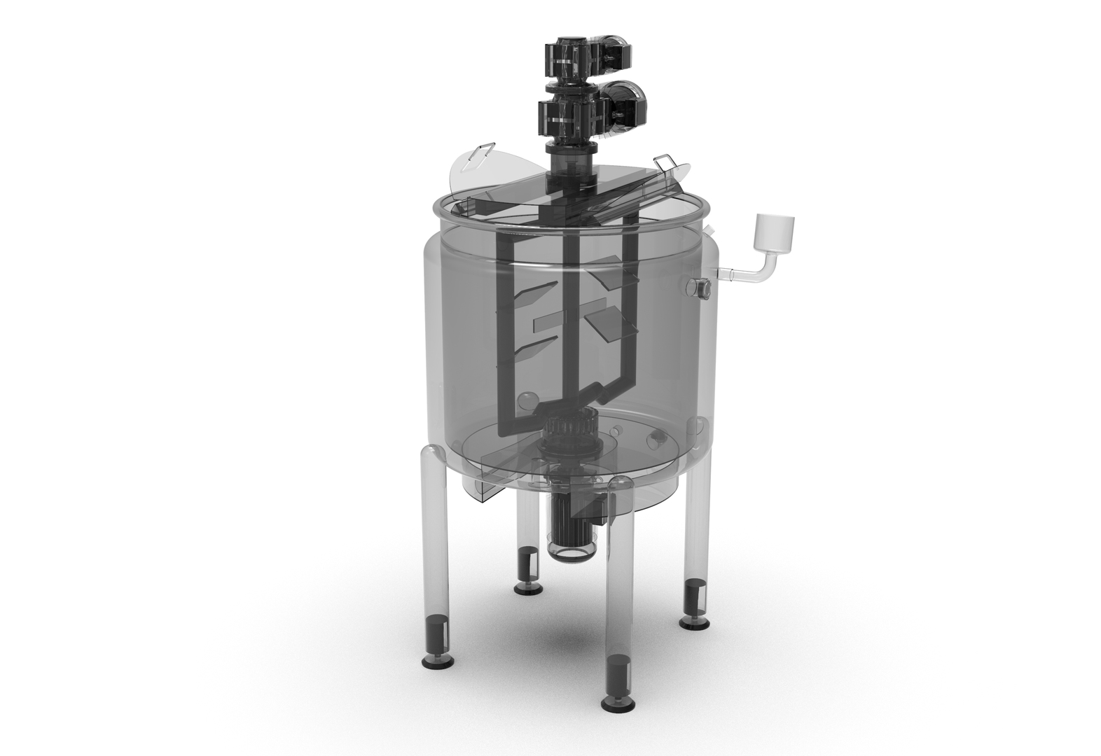 bồn khuấy nhũ hóa 500 lít