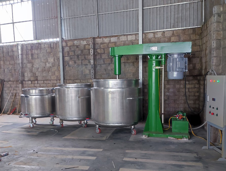 máy khuấy 1000 lít bồn hai lớp làm mát