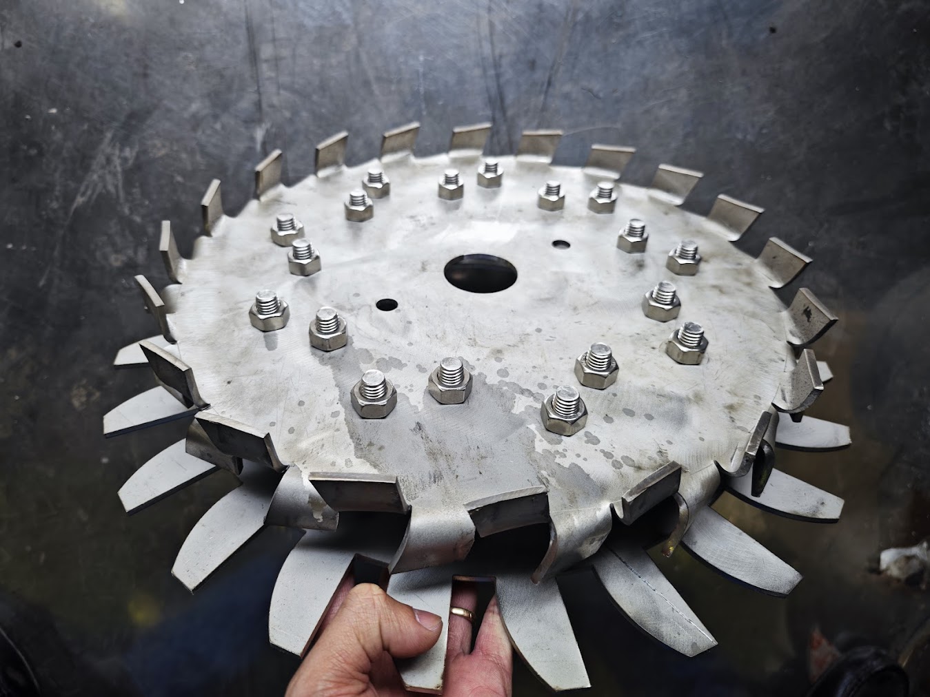 đĩa khuấy 2 tầng cánh 30 cm