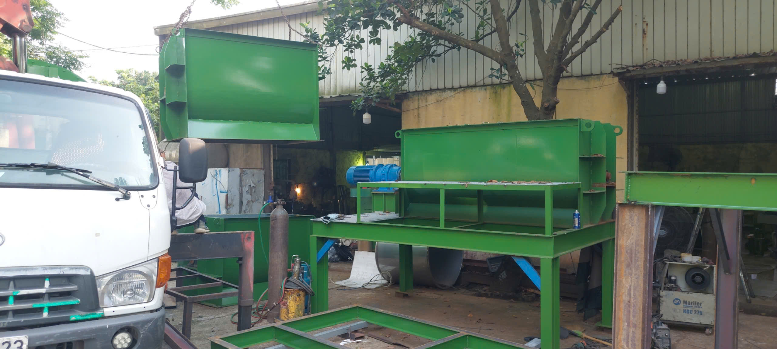 máy trộn phân bón dạng hạt