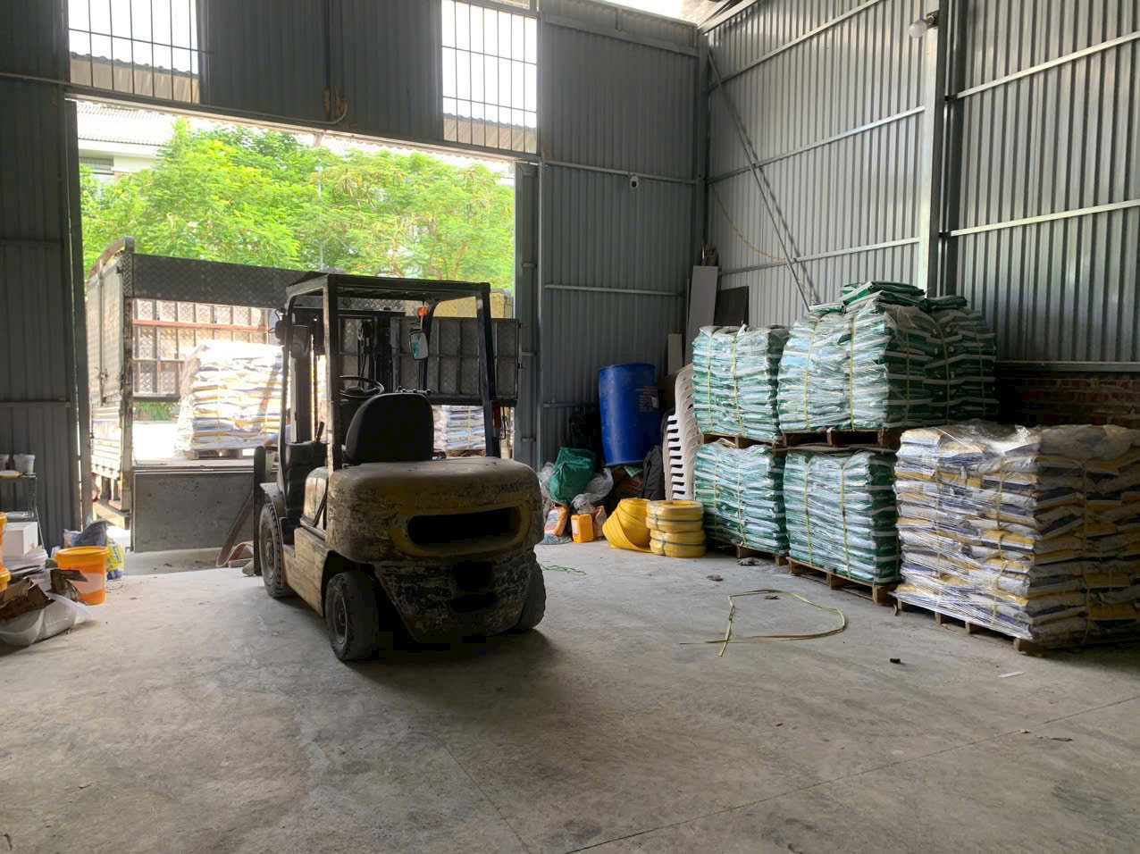 sản xuất vữa khô